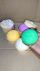 Squishy siopao buns realistic hand fidget soft toy