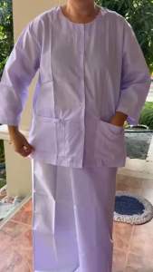 ชุดปฎิบัติธรรมหญิง#ชุดจำศีล#ชุดปฏิบัติธรรมเข้าพรรษา