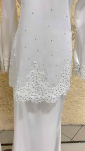 BAJU KURUNG MODEN LACE KALISHA | BAJU NIKAH PUTIH OFF WHITE OFFWHITE | SET BAJU NIKAH | BAJU NIKAH SEDONDON | KOLEKSI BAJU PENGANTIN | BAJU SEDONDON RAYA | COUPLE SET RAYA | BAJU KURUNG NIKAH | BAJU MELAYU NIKAH