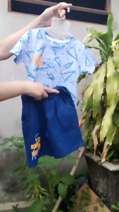 10-40kg Set đồ bé trai quần short áo tay ngắn thun cotton mềm mịn mát