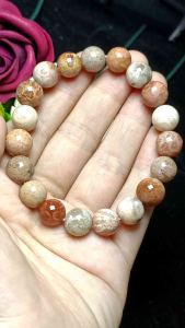Coral Stone Jade Bracelet 10mm 珊瑚玉手串10mm