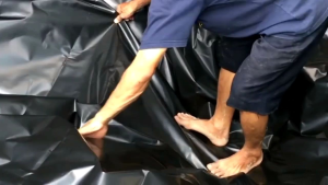 Plastik Tambak Kolam Lebar 4 Meter Panjang 10 Meter Tebal 250 Micron