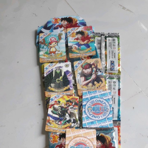Sét 6 páck có 42 thẻ bài OnePiece Hải tặc in 2 mặt bằng giấy bóng cứng óng ánh rất đẹp