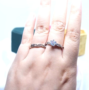Cincin Couple Silver Adjustable S07 | Pasangan | Nikah | Lamaran | Hadiah | Tunangan 925 Perak | Aksesoris Pria Wanita