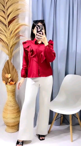 LELANA TOP BLOUSE KATUN TWISTCONE / FIT TO XL / PREMIUM BLOUSE WANITA / BLOUSE NANDA ATASAN WANITA / ATASAN WANITA