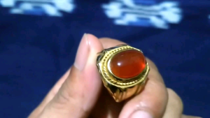 batu cincin akik yaman madu merah natural 100%