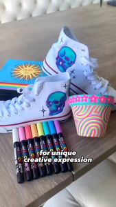 Uni Posca Paint Marker Pen Pastel Medium Point Set of 7 Natural Color (PC-5M 7C) water based non toxic lightfast and waterproof