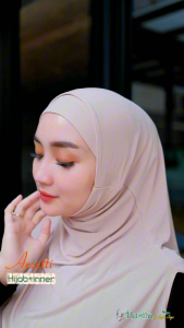 Hijab Bergo KHIMAR ARZETTI By HUSNA hijab + inner bahan jersey premium