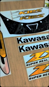 striping stiker cutting Ninja Kawasaki KRR ZX 150 CBU RR Old Stiker cutting motor