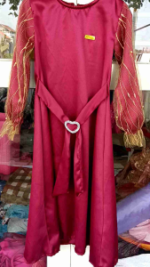dress akar anak elegan.