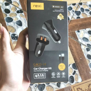 REXI Car Charger Mobil GA31-M 3.1A 2 Output WITH MICRO CABLE