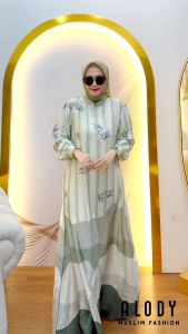 DRESS GAMIS MODE MELATI TERBARU BY ALODY 100% ASLI REAL