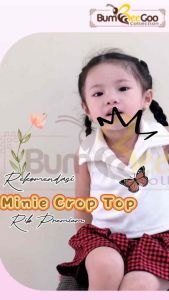 BumBeeGoo - Atasan Crop Anak Cewek | Crop Top Kerah Anak Korean Fashion