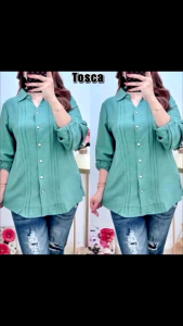 KEMEJA LIPIT POLO LINEN KEMEJA RELL