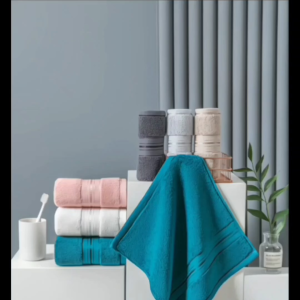 MonoRed Hanging Towel/FaceTowel with Hanging Loop 34x34cm/Pure Cotton Towel/Hotel Sport GYM Shower Baby Towel