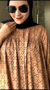 Gamis Terbaru Kekinian Viral Rayon Kancing Depan