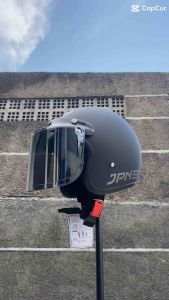 Helm Bogo Retro JPN Hitam Dop