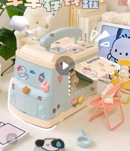 [HeyPop!]Creative Camper Van Piggy Bank Saving Box for Kids