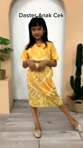 Daster anak 4-8 tahun bahan kaos tebal halus daster anak baju santai anak
