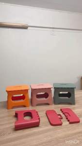 เก้าอี้พับพลาสติก เก้าอี้พับพกพา ม้านั่งพับได้ เก้าอี้สตูลพับ