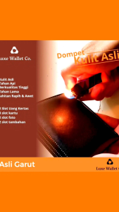 Dompet Kulit Pria Asli Garut Luxewalletco.
