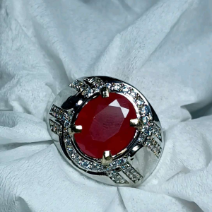CINCIN BATU RUBY MOZAMBIQUE CUTTING HIGH QUALITY