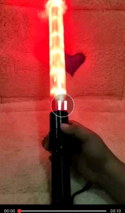 SENTER PARKIR Tongkat Lalin Panjang 53 cm Stik Parkir Lampu Senter Lalu Lintas LED Baterai