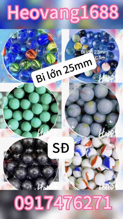 bi thuỷ tinh trắng trong lớn 25mm - bi trang trí cây cảnh và hồ cá - bi ...