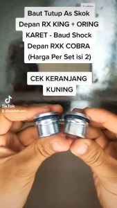 Baut Tutup As Skok Depan RX KING - Baud Shock Depan RXK COBRA (Harga Per Set isi 2)