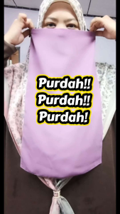 Purdah Basic tali/getah petak/curve ria dla collection