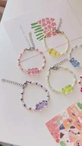 Jelly Bear Bracelet 💕 | กำไลข้อมือลูกปัด | จีหมีใส สายปรับขนาด 🌷💟