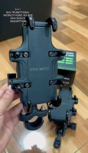 v5 cp holder / version 5 cellphone holder with shock proof with camera holder & cellphone cover holder & cellphone cover for motorcyle (ERIC MOTO BRAND)