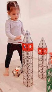 🧲 STEM TOY 🧲 MNTL MAGNETIC MARBLE RUN magnetic tiles ball run Connetix inspired educational toys Steam Toys
