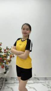 Bộ thun thái đồ bộ thun thái áo thun thái êm mềm mát. Chữ NS