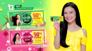 Sunsilk Pink Shampoo sachet 15ml BY 12’s