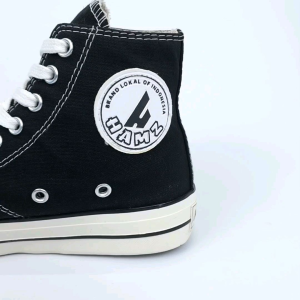 Hamz Star Hero High Black Sepatu Sneakers Pria dan Wanita