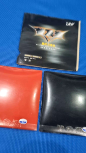 Sports In Style 729 Double Table Tennis Replacement  Rubber Pad  BLACK and RED