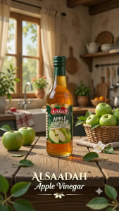 ALSAADAH Natural Apple Vinegar 500ml/25Oml | Pure & Unfiltered Apple Vinegar | Premium Quality