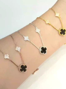 KALUNG CLOVER DEWASA PERAK 925 ASLI LAPIS EMAS