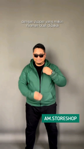 Jaket Hoodie Zipper JUMBO BIGSIZE Pria Wanita size XXL XXXL XXXXL XXXXXL.
