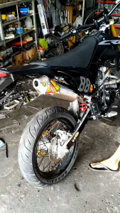 KNALPOT RACING NORIFUMI POWERFULL KLX150 DTRACKER CRF150L WR155 BISA UNTUK CROSS TRAIL SUPERMOTO BISA COD