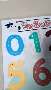 ฝึกเขียนเลข นับเลข
