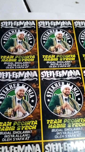 STIKER SYEKHERMANIA | STIKER MAFIA SHOLAWAT | STIKER 1 LEMBAR ISI 25 BIJI | STIKER PACK
