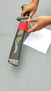 Golok Serbaguna Motif Macan Bahan Bajaper Khasbanten