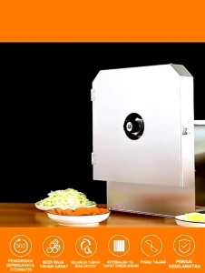 Mesin Penghangcur Pengiris Listrik & Pemotong Sayur & Buah Multifungsi