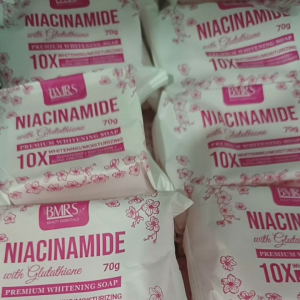 (BUY 1 TAKE 1) BMRS Niacinamide with Glutathione Premium Whitening Soap 70g
