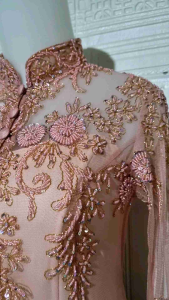 set kebaya pesta kebaya wisuda modern kebaya murce + longtorso dan rok plisket songket
