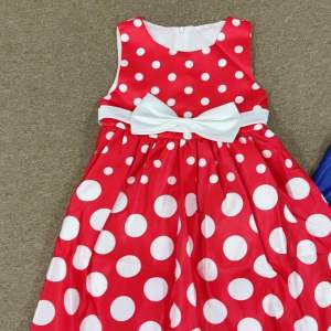 READY STOCK Kids Retro Vintage Dress 60s & 70s Dress Polka Dot Dress Stage Costume Pre-school Kindergarten Concert