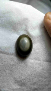 Batu motif mata unik natural