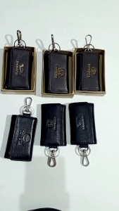 Dompet Kunci/STNK KulitDompet Gantungan Kunci Kendaraan Bermotor Kulit Sapi Model Lipat 3